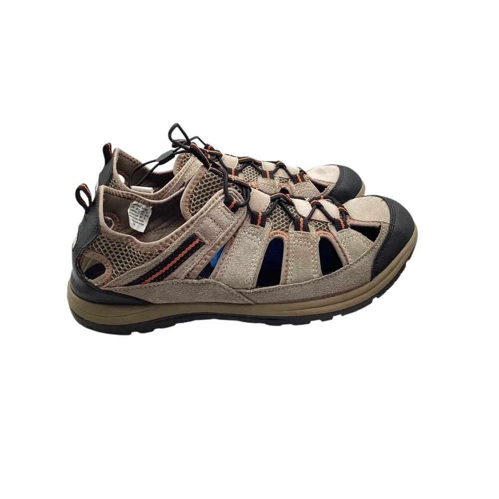 Ozark Trail Fisherman Sport Sandal 11 Memory Foam Shoe Walk Hiking Outdoor Brown